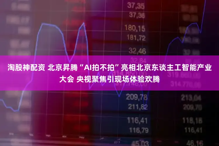 淘股神配资 北京昇腾“AI拍不拍”亮相北京东谈主工智能产业大会 央视聚焦引现场体验欢腾