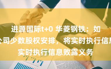 进源国际t+0 华菱钢铁：如有购买子公司少数股权安排，将实时执行信息败露义务