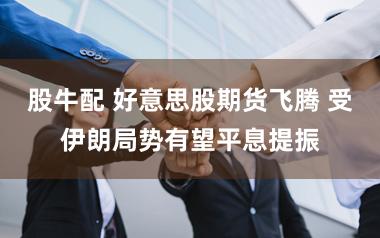 股牛配 好意思股期货飞腾 受伊朗局势有望平息提振